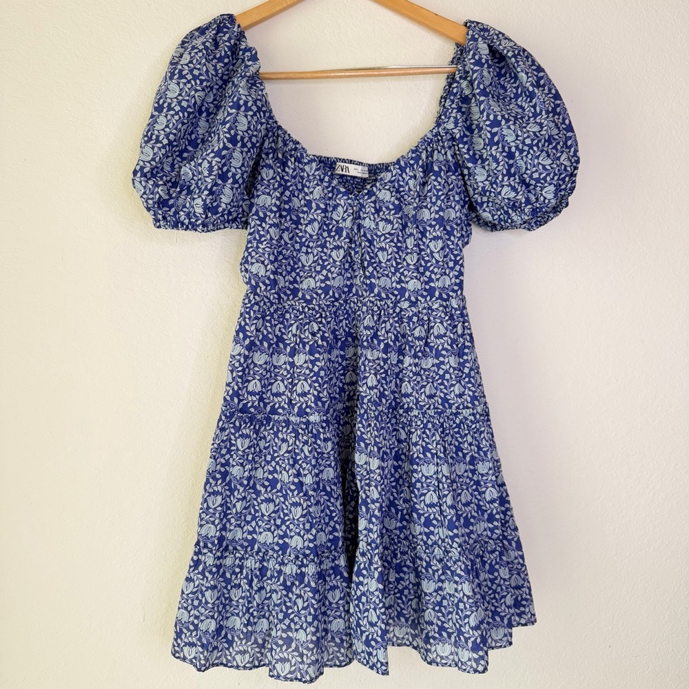 Zara Blogger Fave Balloon Sleeve Mini Dress